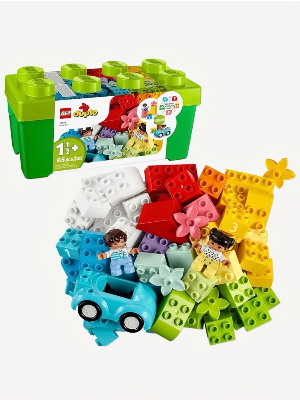 EUC Bundle of LEGO DUPLO Classic Brick Box and Classic Heart Box Combined